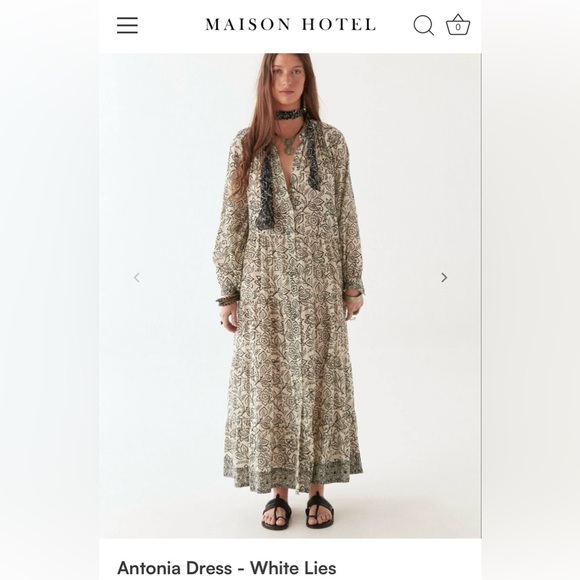 Maison Hotel Antonia Dress White Lies - Picture 5 of 5